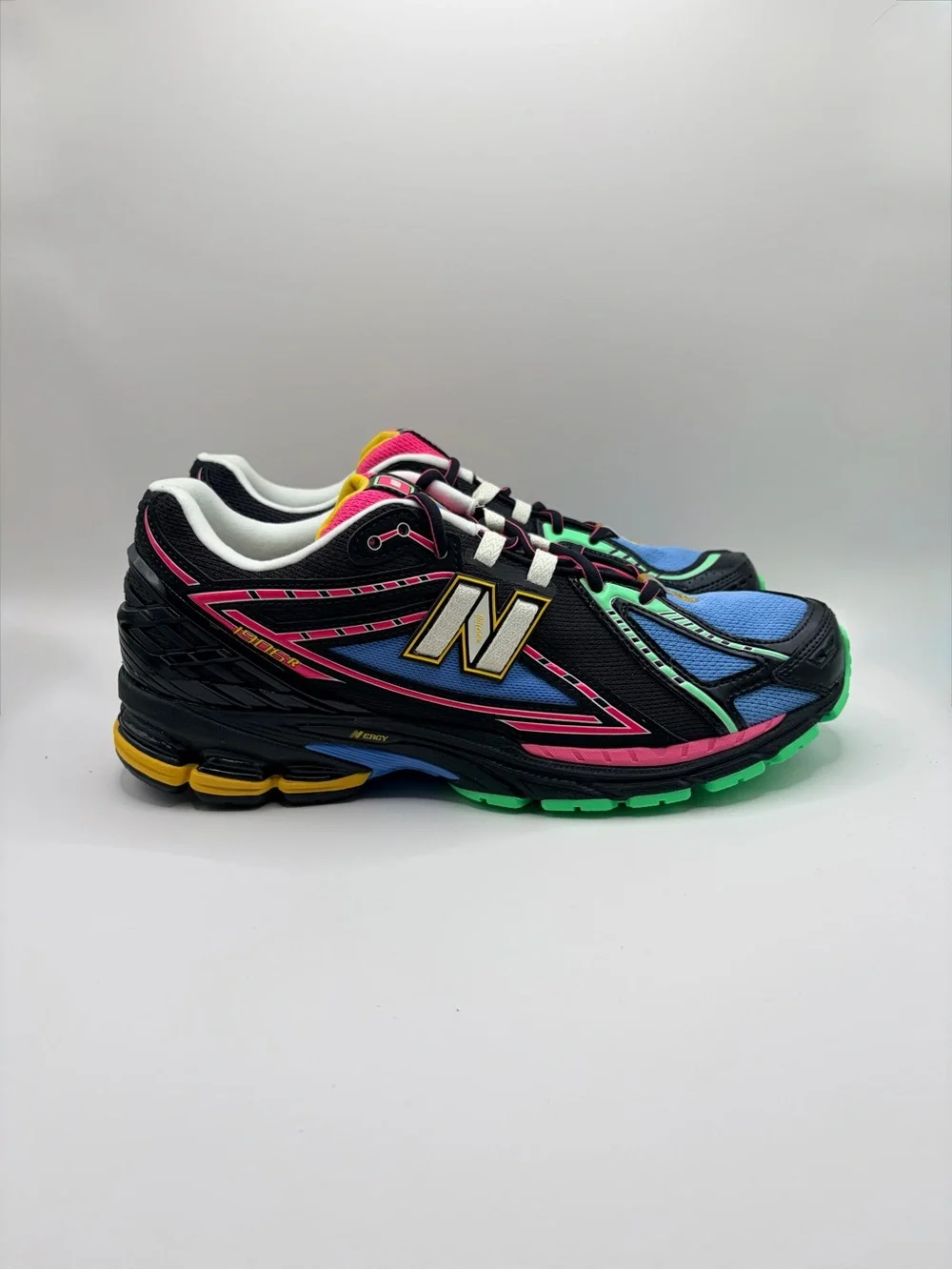 New Balance 1906R Black Multicolor Accent Running Sneakers